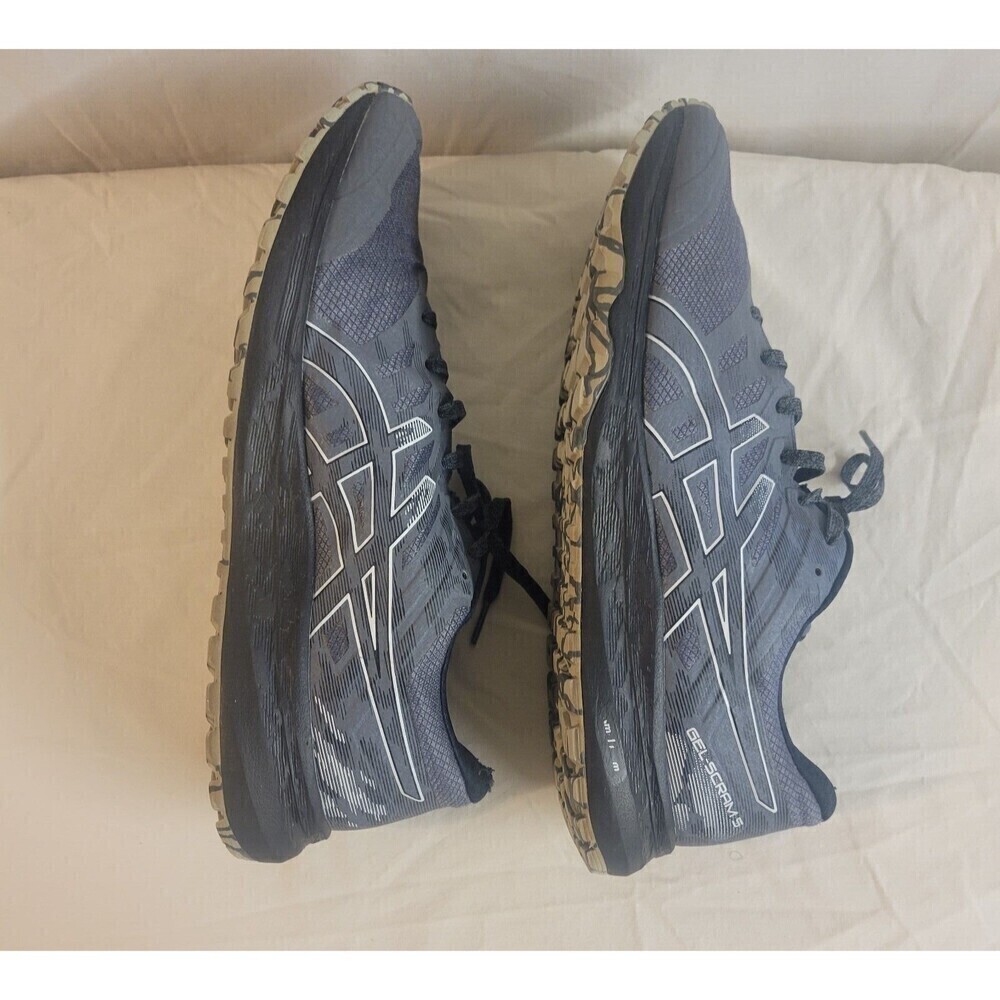 Asics Size 12 Men Gel Scram 5 1011A559 Gray Running Shoes Sneakers Ampli Foam